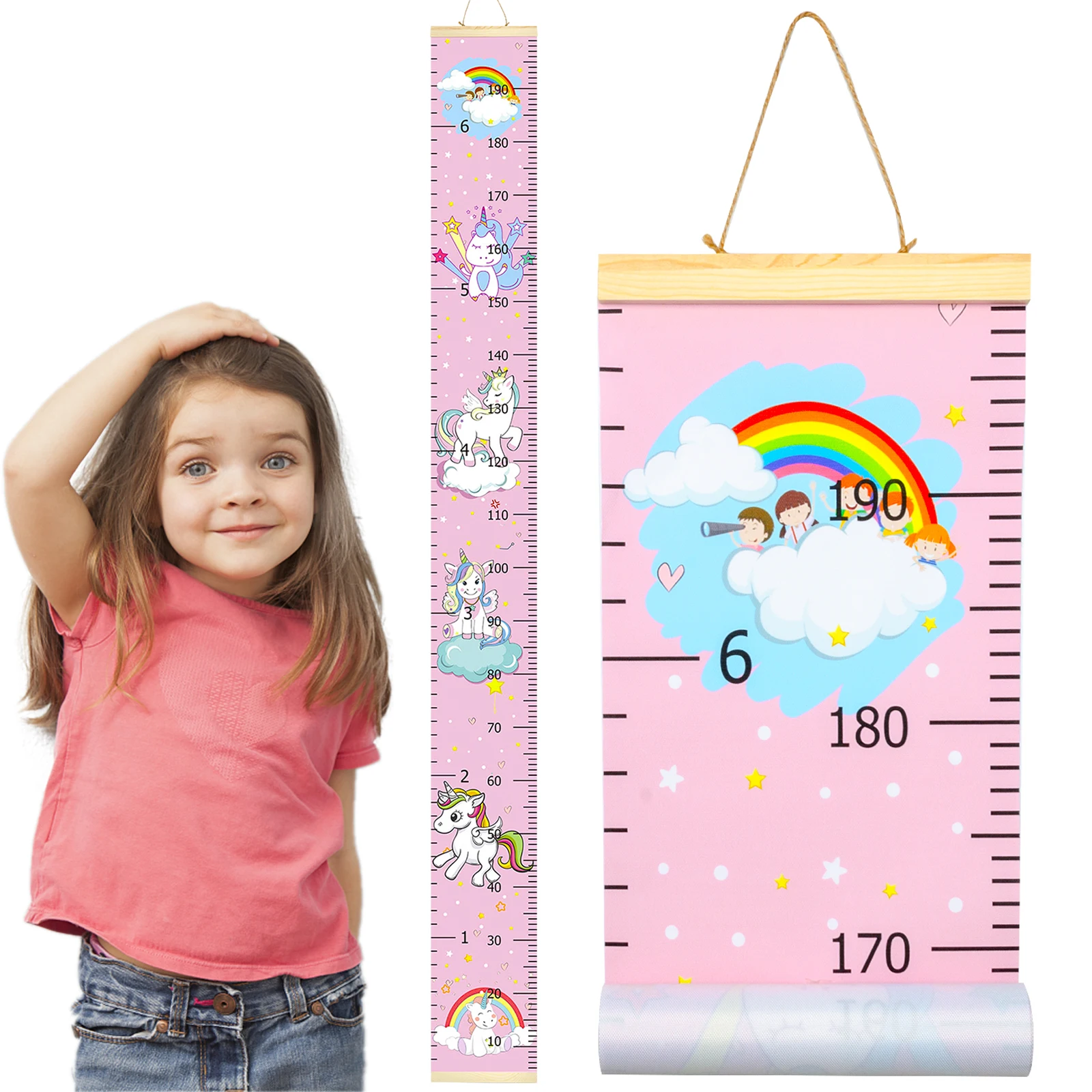 Таблица роста для детей настенная со съемной высотой мальчиков и девочек