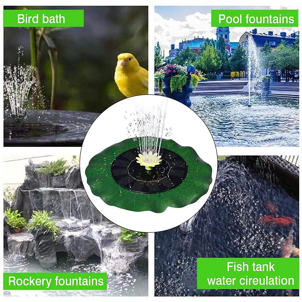 Новый солнечный фонтан открытый водяной насос Солнечный плавающий для пруда