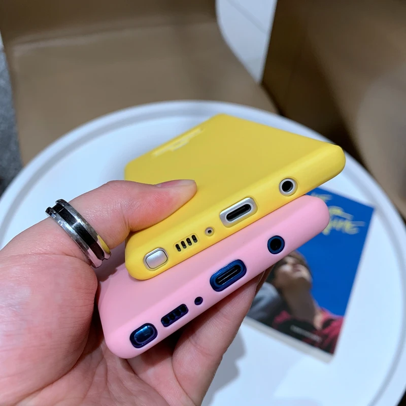 Однотонный матовый Мягкий силиконовый чехол из ТПУ для Samsung Galaxy S10 S9 S8 S10e S7 Edge A6 A8 J4