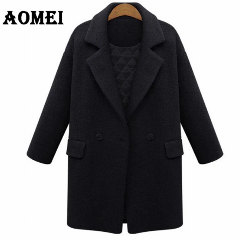 

Women Pink Wool Outcoats Quilted Parka Casual Wear Work Office Lady Thicken Outwear Clothes 2021 New Fall Winter Overcoat Cape
