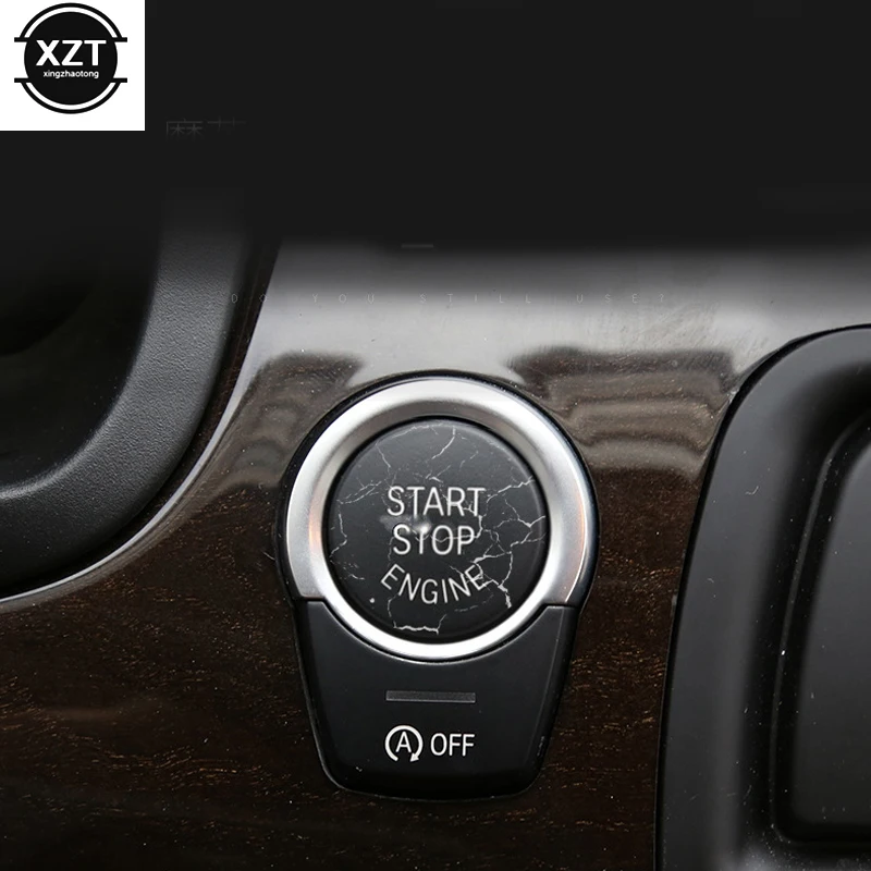 Автомобильный Стайлинг клавиша запуска интерьерные Чехлы наклейки отделка для