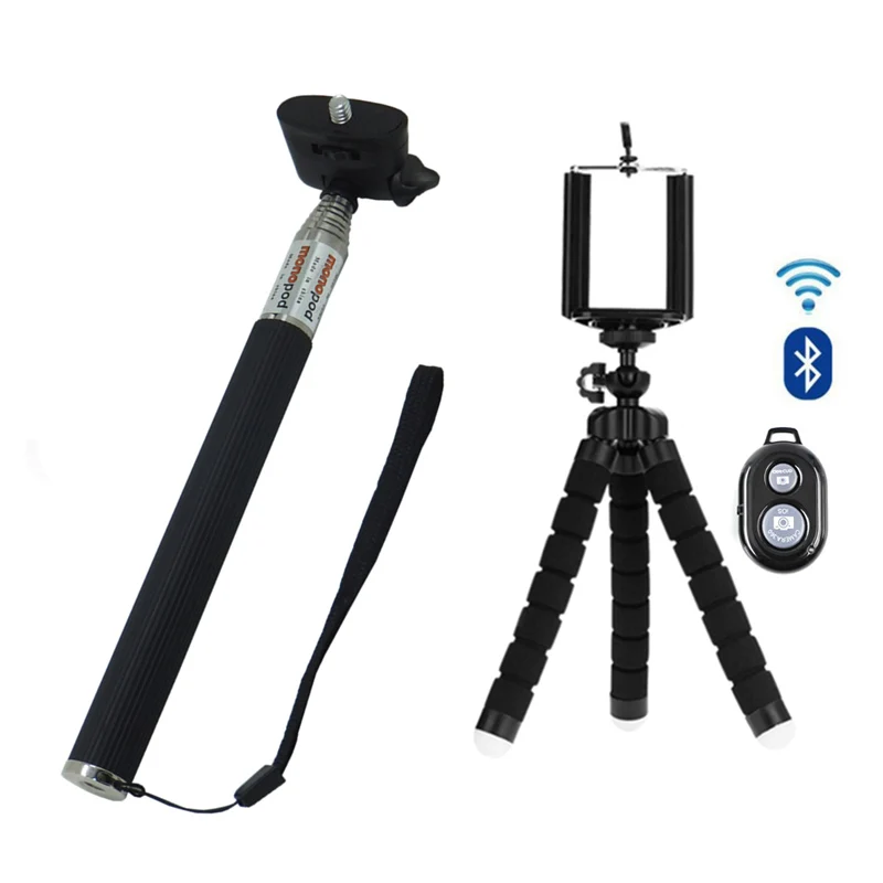 Беспроводная селфи-палка 3 в 1 с Bluetooth + мини-штатив для селфи дистанционным