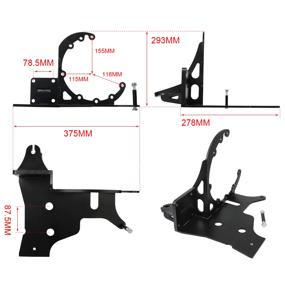 Стабилизатор трансмиссии для Nissan R35 GT R GTR GR6 привод из сварной стали с черным