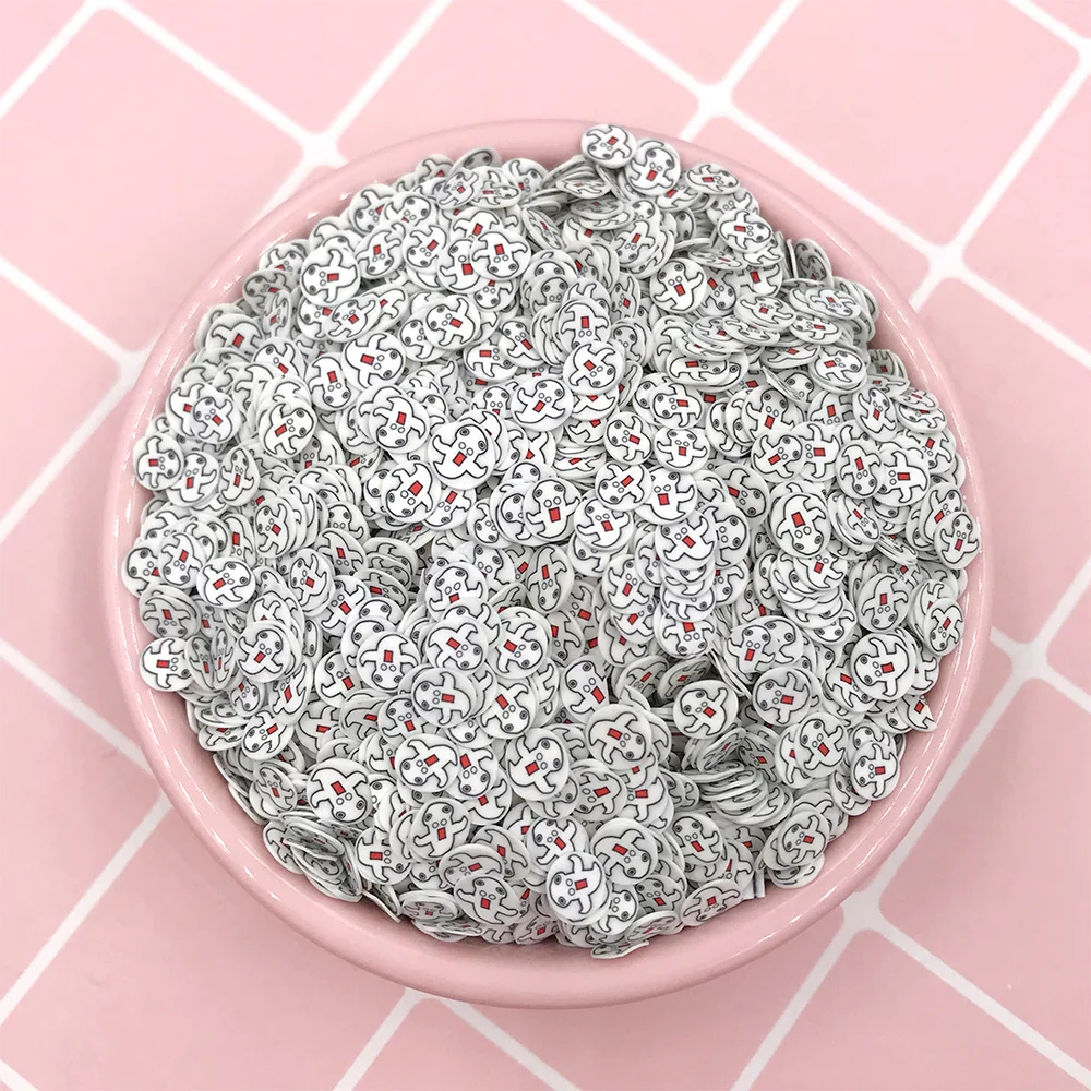 50g/lot Halloween Decoration Pumpkin Ghost Skull Polymer Clay Sprinkles Nail Arts Scrapbooking Accessories DIY | Дом и сад