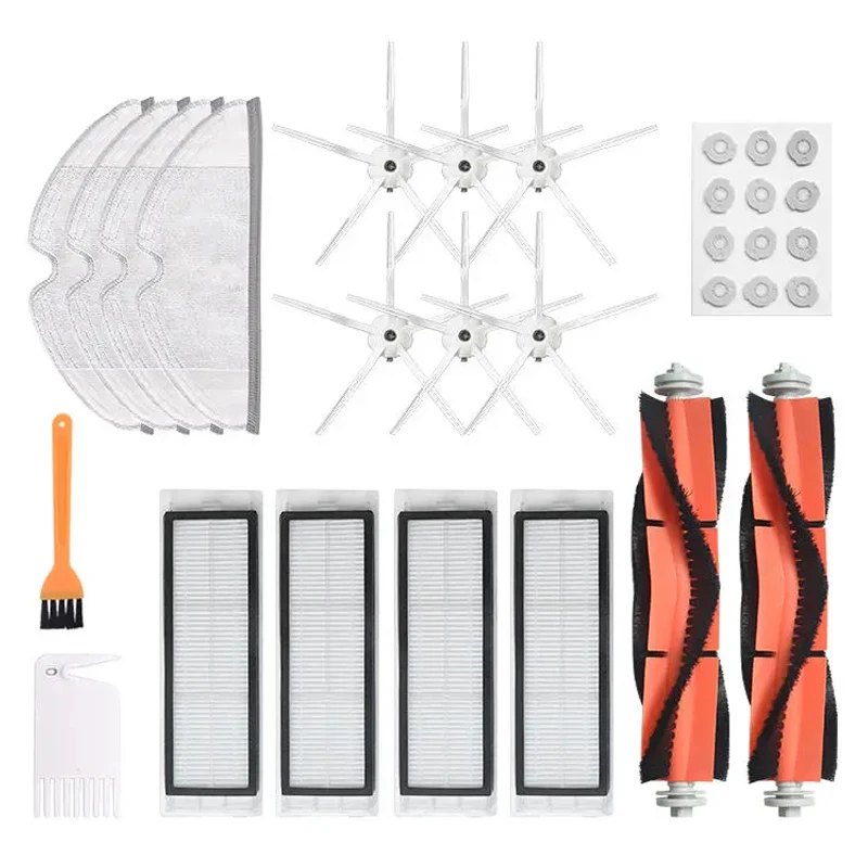 

TOP!-30Pcs Replacements Parts for Xiaomi Roborock S6 S5 E35 E2 Vacuum Cleaner Parts Accessories Side/Roll Brushes Filters