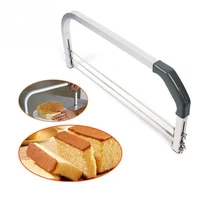 stainless steel large adjustable cake cutter interlayer 3 blades leveler slicer saw household bakery baking tools bakeware