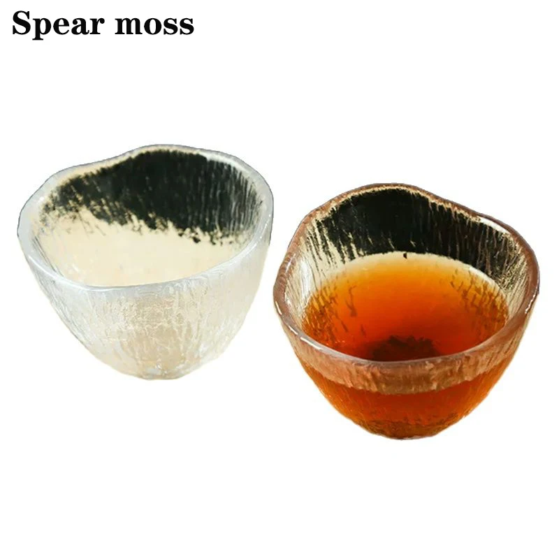 

Transparent Small Decoration Glass Master Cup Hammer Rain Falling Tea Cup Single Cup Household Tea Cup Glass Kung Fu Tea Set
