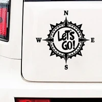 free shipping compass quote stickers on the car car body window auto decoration car styling let go compass stickers and decals