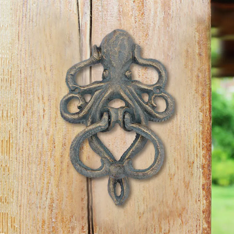 

Door Knocker Home Deep Ocean Kraken Creature Decoration New Home Decorations Metal Cast Iron Antique Octopus Door Knocker