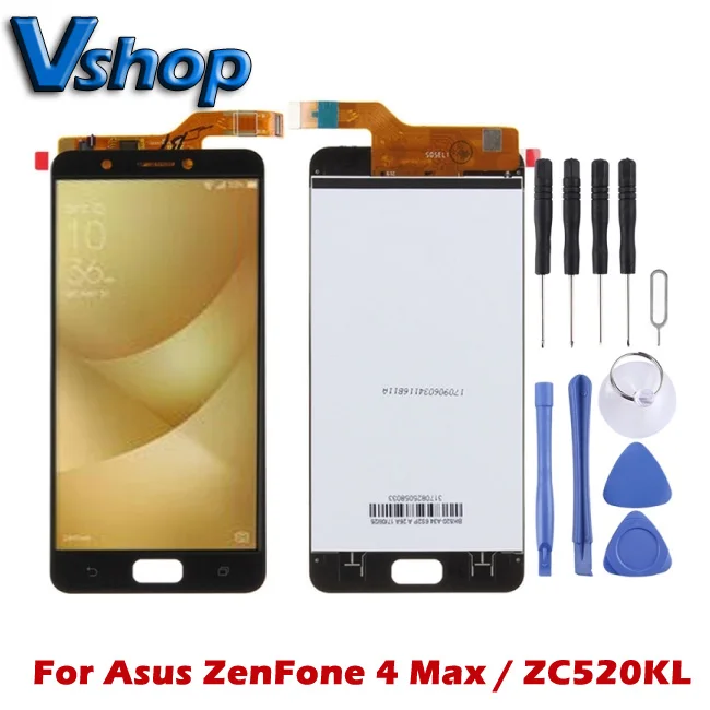 Для Asus ZenFone 4 Max ЖК-экран и дигитайзер полная сборка для Asus ZenFone ZC520KL ЖК-экран для мобильного телефона запасные части