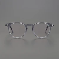 brand design sir omalley glasses frame men women vintage round prescription eyeglasses frame ov5256 myopia optical eyewear