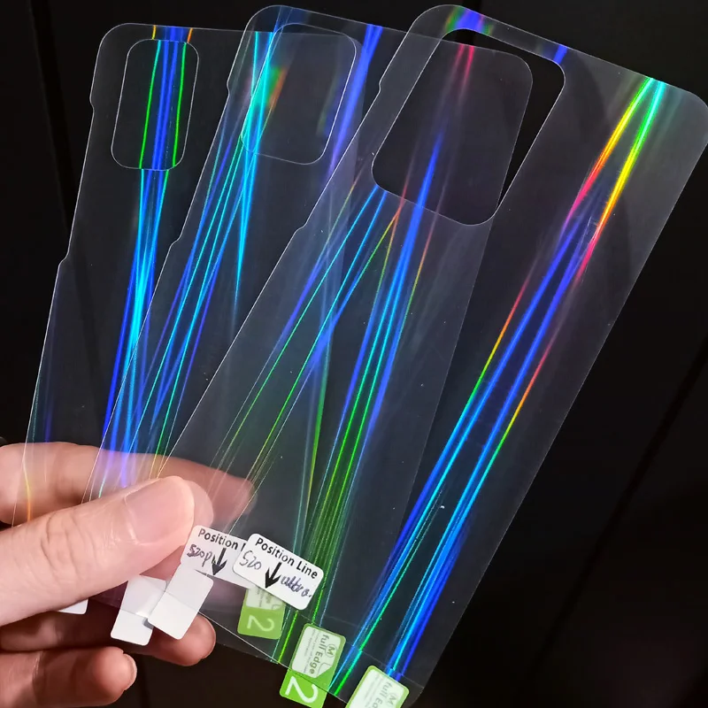 Модная прозрачная лазерная наклейка на заднюю панель телефона Samsung S20 Ultra Plus NOTE 9