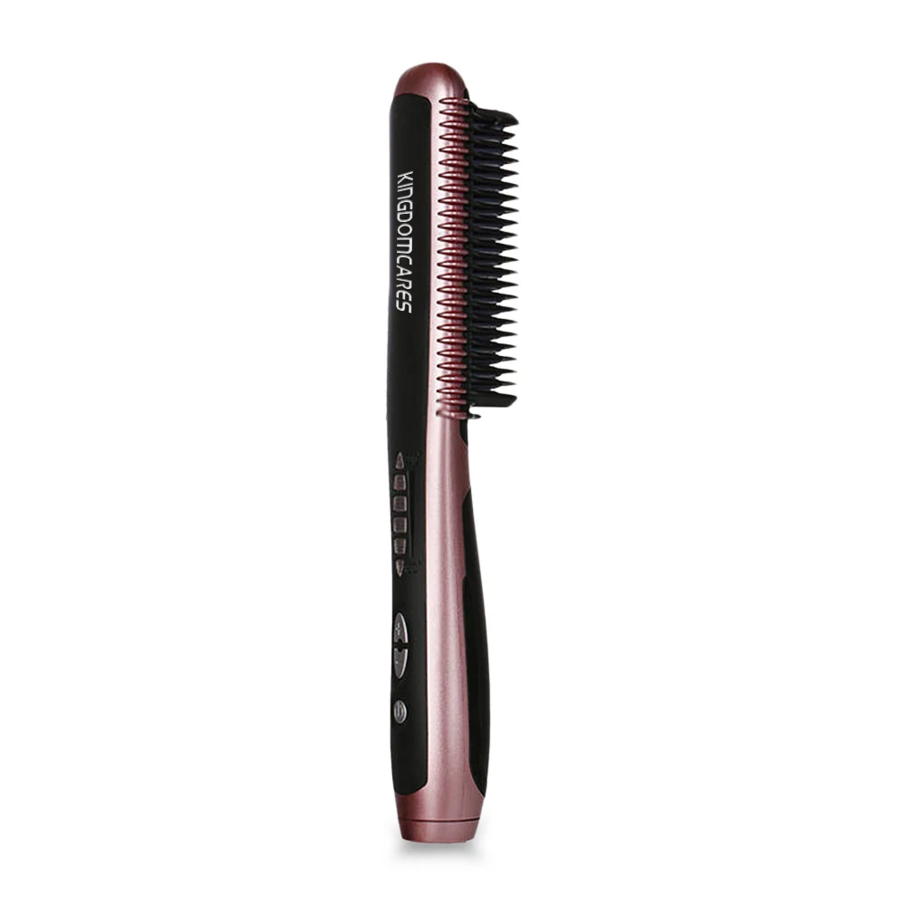 

KSKIN Ceramic Electric Hair Straightening Brush Beard Straightener 30s Instant Heating Comb Wet & Dry Styling Tool Curling Iron