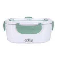 heatable lunch box for caroffice and home portable food warmer40w faster meal heater 2 compartments removable containers