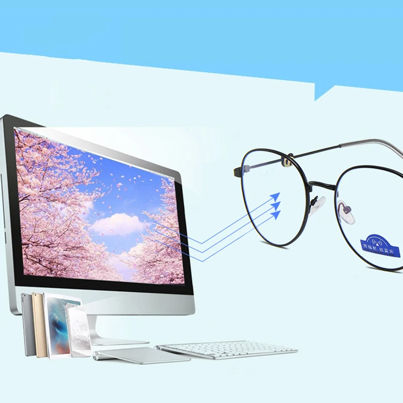 Seemfly, оправа для очков, для женщин и мужчин, анти-синий светильник, панда, оправа для очков, ретро, черный, золотой, серебряный, очки, простые зеркальные очки
