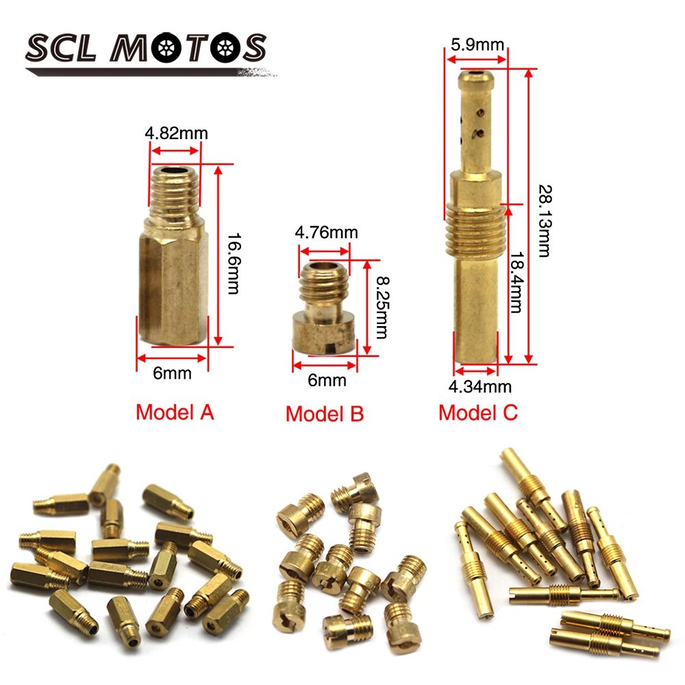 SCL MOTOS 10 шт./компл. карбюратор для мотоцикла Основной комплект струи