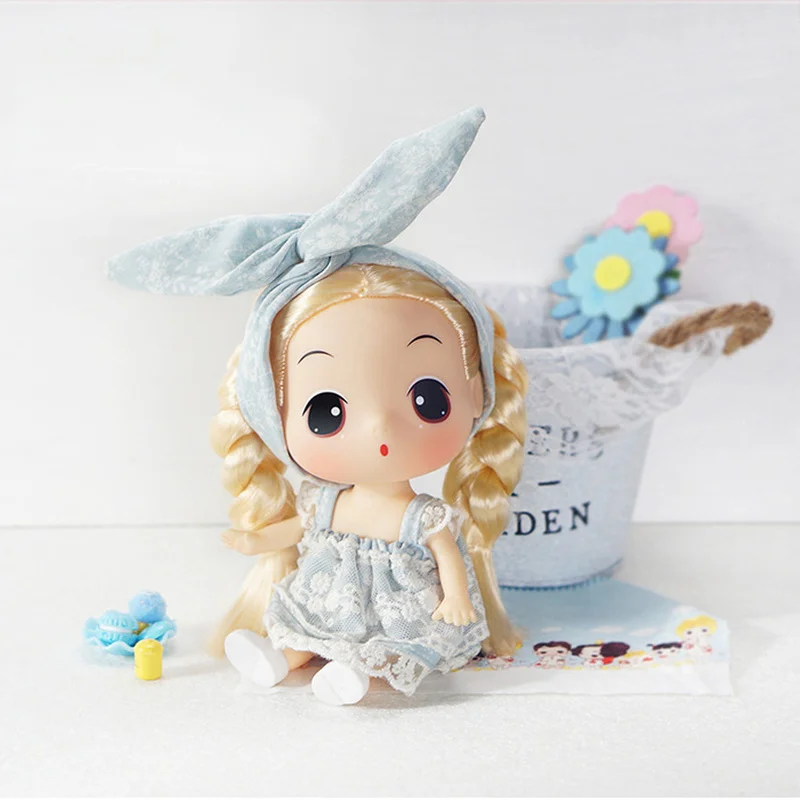 18 СМ Корея силиконовый путать Ddung куклы мода моделирование с заячьими ушками