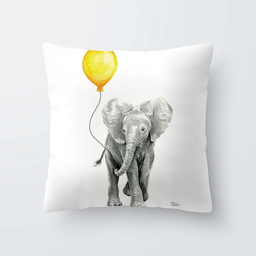 

Yellow Peach Skin Cushion Cover Pineapple Flowers Geometry Abstract Pattern Home Decor Sofa Decorative Pillowcases 45 cm x 45 cm