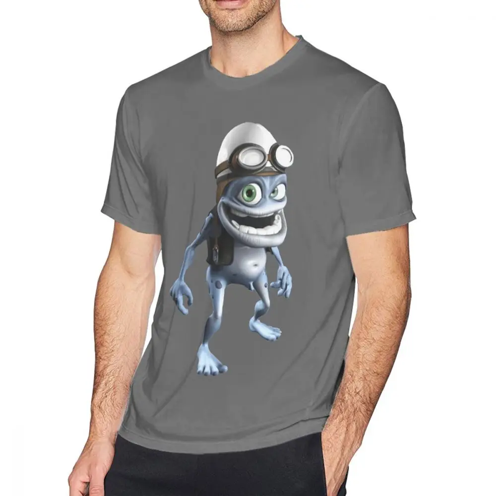 Футболка Crazy Frog футболка модная с принтом коротким рукавом потрясающая Хлопковая