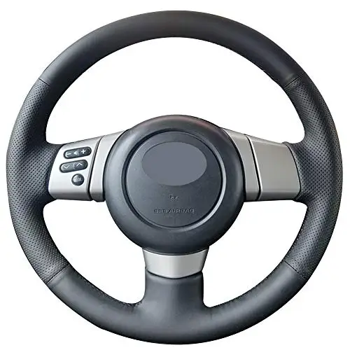

Auto Custom Fit Black Genuine Leather Steering Wheel Covers for Toyota FJ Cruiser 2007 - 2014
