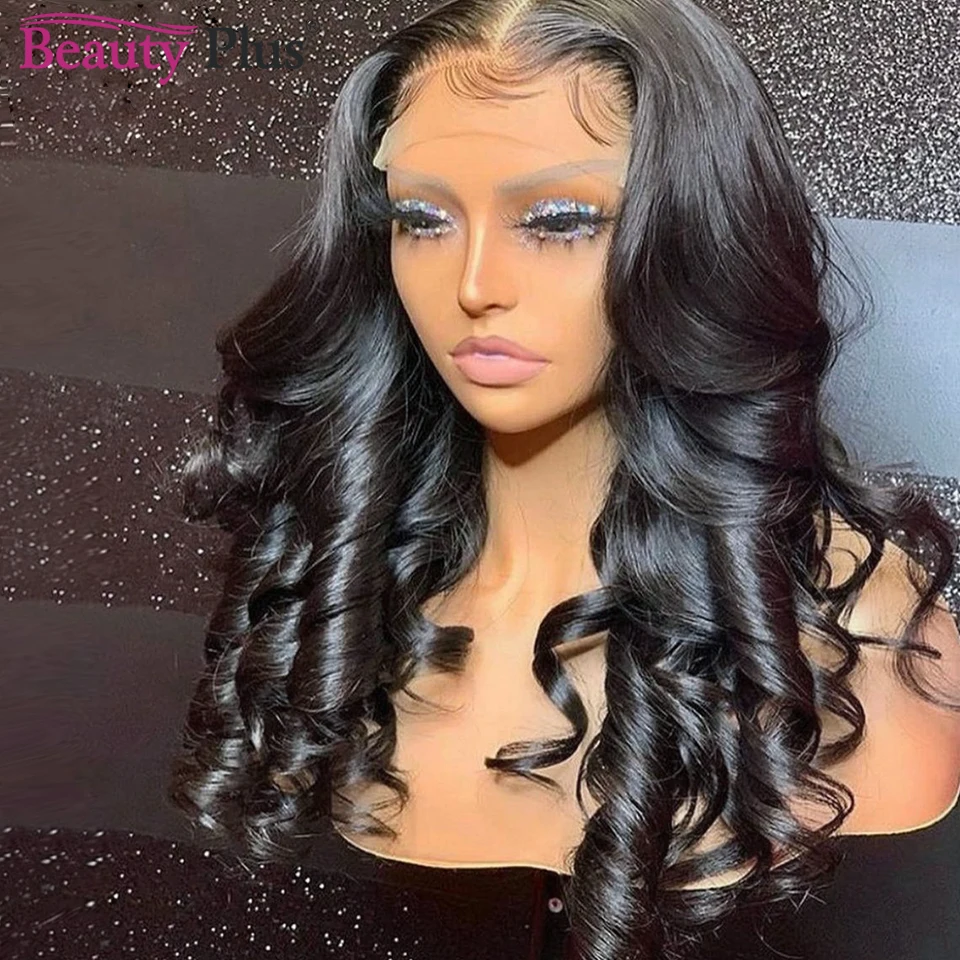 

12-34 надувной кудрявый парик, человеческие волосы 13x1 T, парики на шнуровке спереди для женщин # 1B, парик из бразильских волос 180%, волосы Remy, пари...