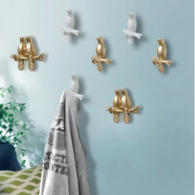 Nordic Bird Hook Animal Hooks American Hanging Holder Hanger Keys Bedroom Door Home Decor Wall Decoration | Дом и сад