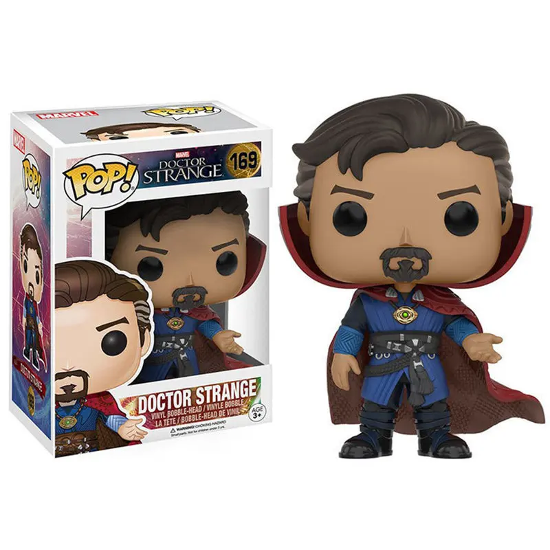 169 with box Funko pop Marvel Мстители Железный человек Капитан Америка Тор Черная Вдова Халк Локи модель человека-паука оригинальная коробка игрушки на день рождения - Цвет: 169 with box