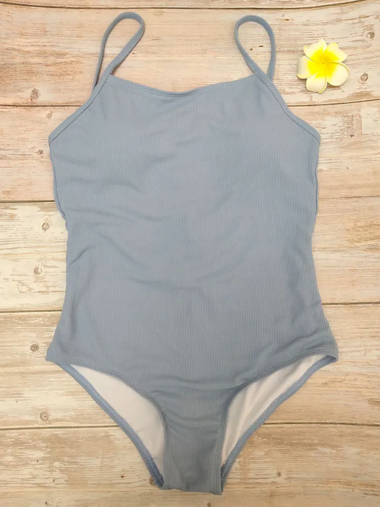 Однотонный Цельный купальник на бретельках женские пикантные боди с открытой