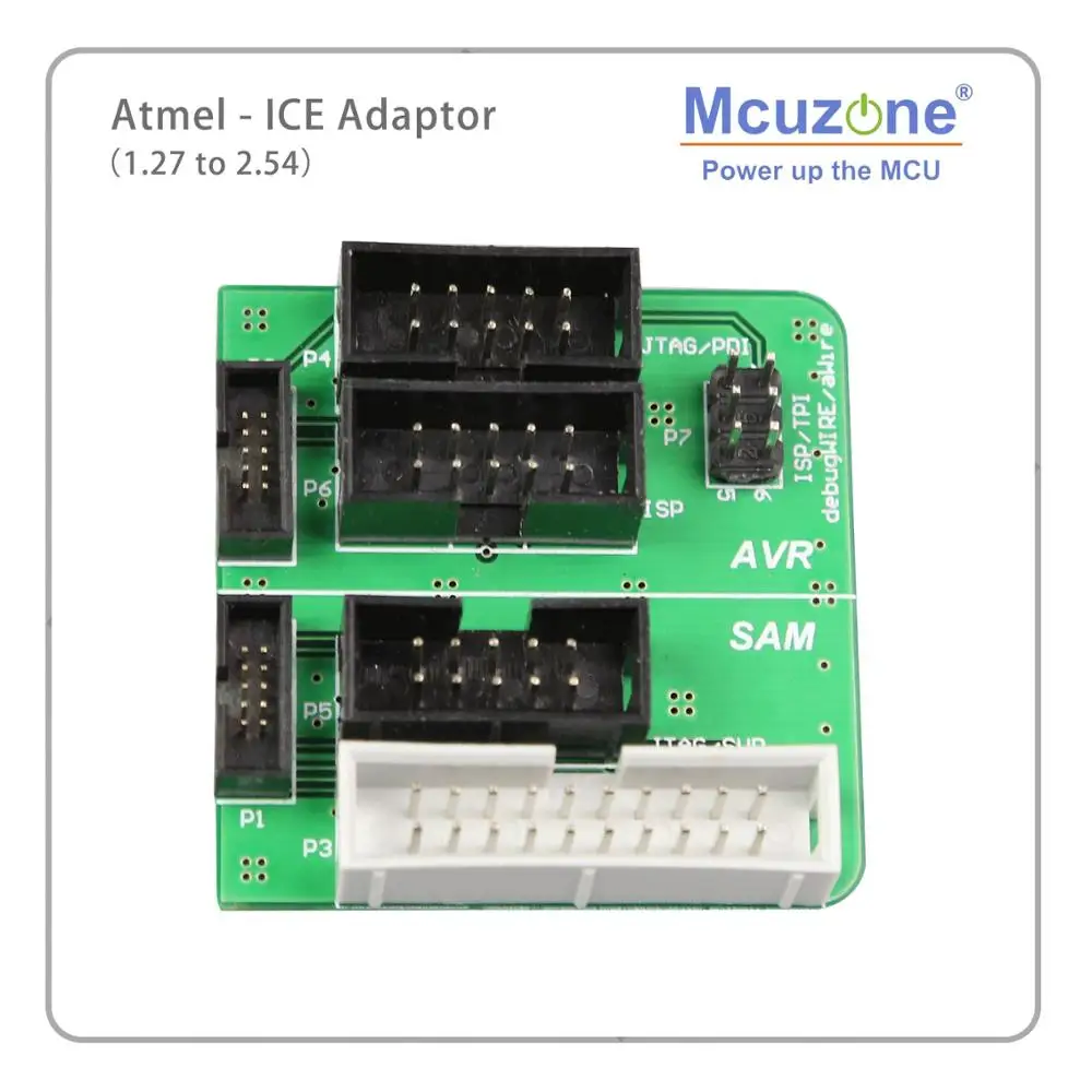 Mcuzone Atmel-ICE Adapter board 1,27-2,54 AVR(ISP JTAG PDI TPI) SAM(JTAG SWD) ATATMEL-ICE-ADPT Atmel-ICE Adapter Kit