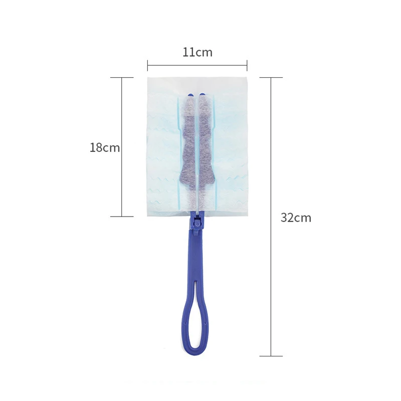 

1set Home Disposable Electrostatic Duster Flexible PP Handle Electrostatic Duster Household Cleaning Brush Tools Accessories