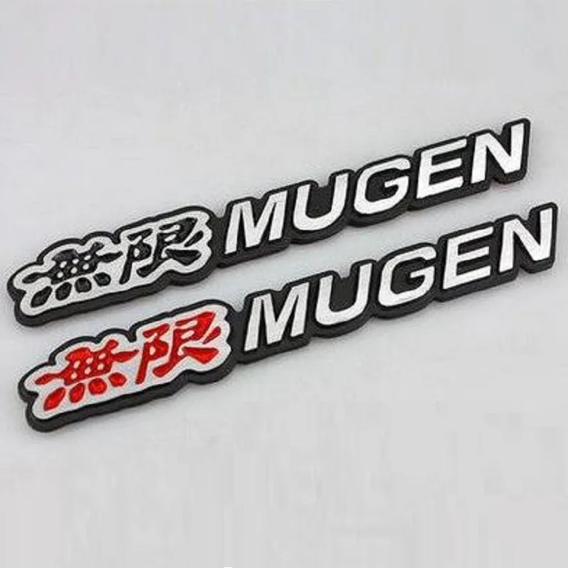 3D алюминиевые детали Mugen эмблема хромированный логотип наклейка на багажник
