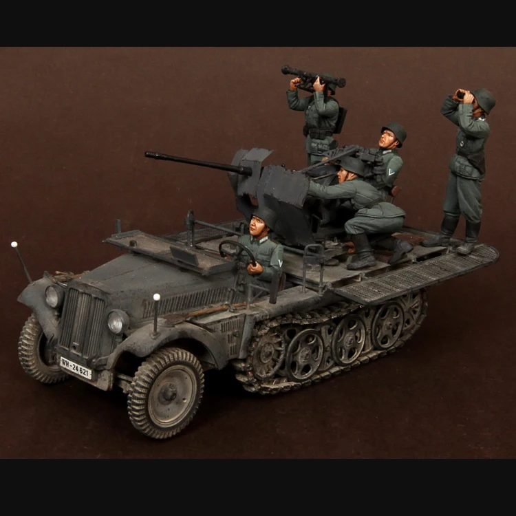 1/35 команда для Sd. KFZ. 10/4 мех 2 см FlaK 30 Смола Модель солдат GK второй мировой войны