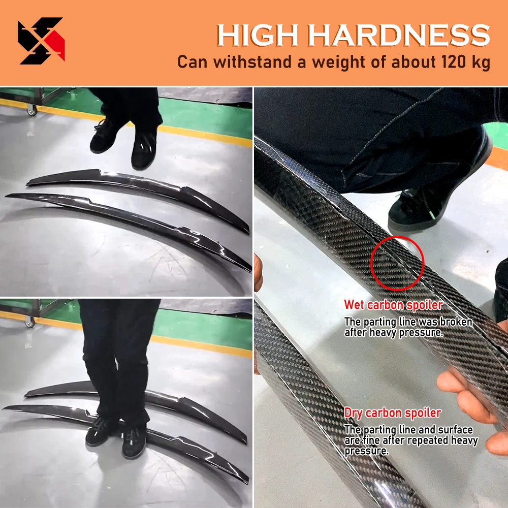 Задний спойлер для багажника задний из настоящего углеродного волокна