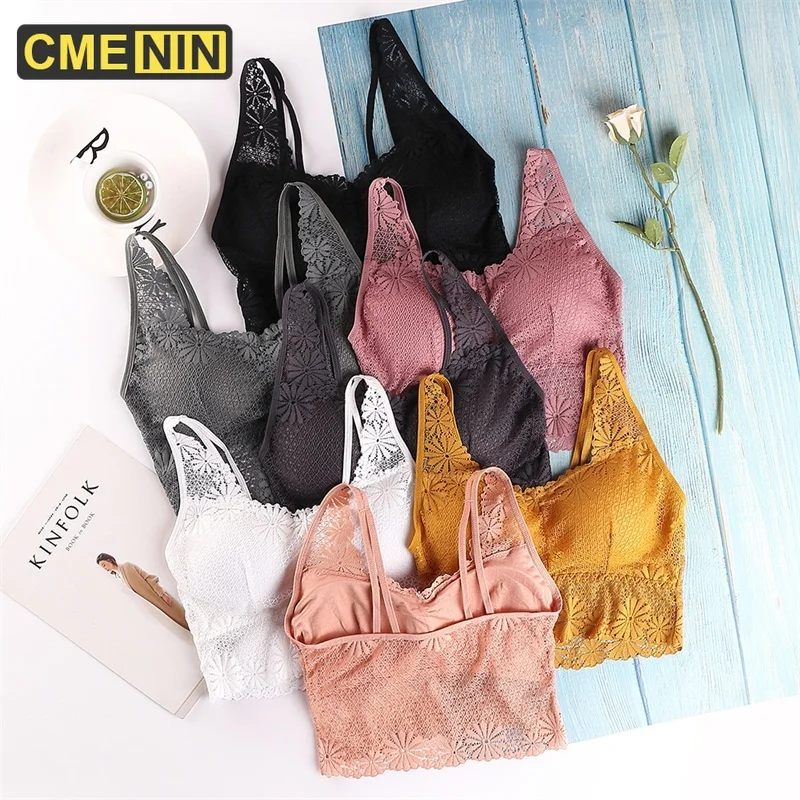 CMENIN женский бюстгальтер женские топы без косточек кружевной сексуальный топ