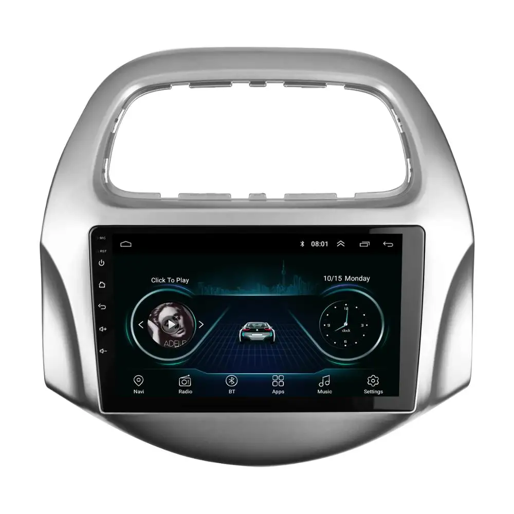 Радиоприемник Fascia 9 дюймов для Daewoo Matiz Chevrolet Spark Baic Beat 2018 + стереопанель с