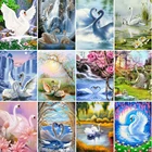 Лебедь вышитые алмазами картины Стразы алмазные мозаичные животные Алмазная картина полностью квадратная дрель Настенный декор