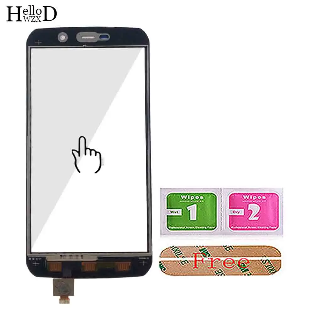 mobile touch screen for vernee active touch screen digitizer panel sensor front glass phone parts assembly tools 3m glue wipes free global shipping