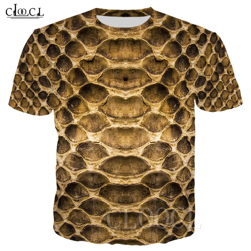 Новинка футболки с змеиным принтом животных для мужчин и женщин змеиная футболка
