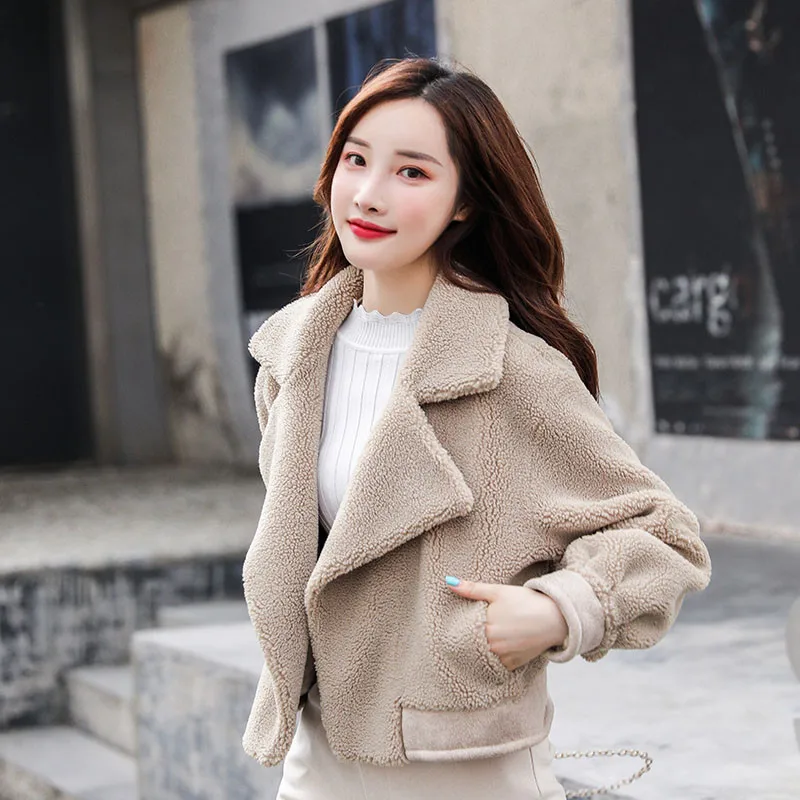 Модное пушистое пальто из искусственного меха Женская пушистая теплая верхняя