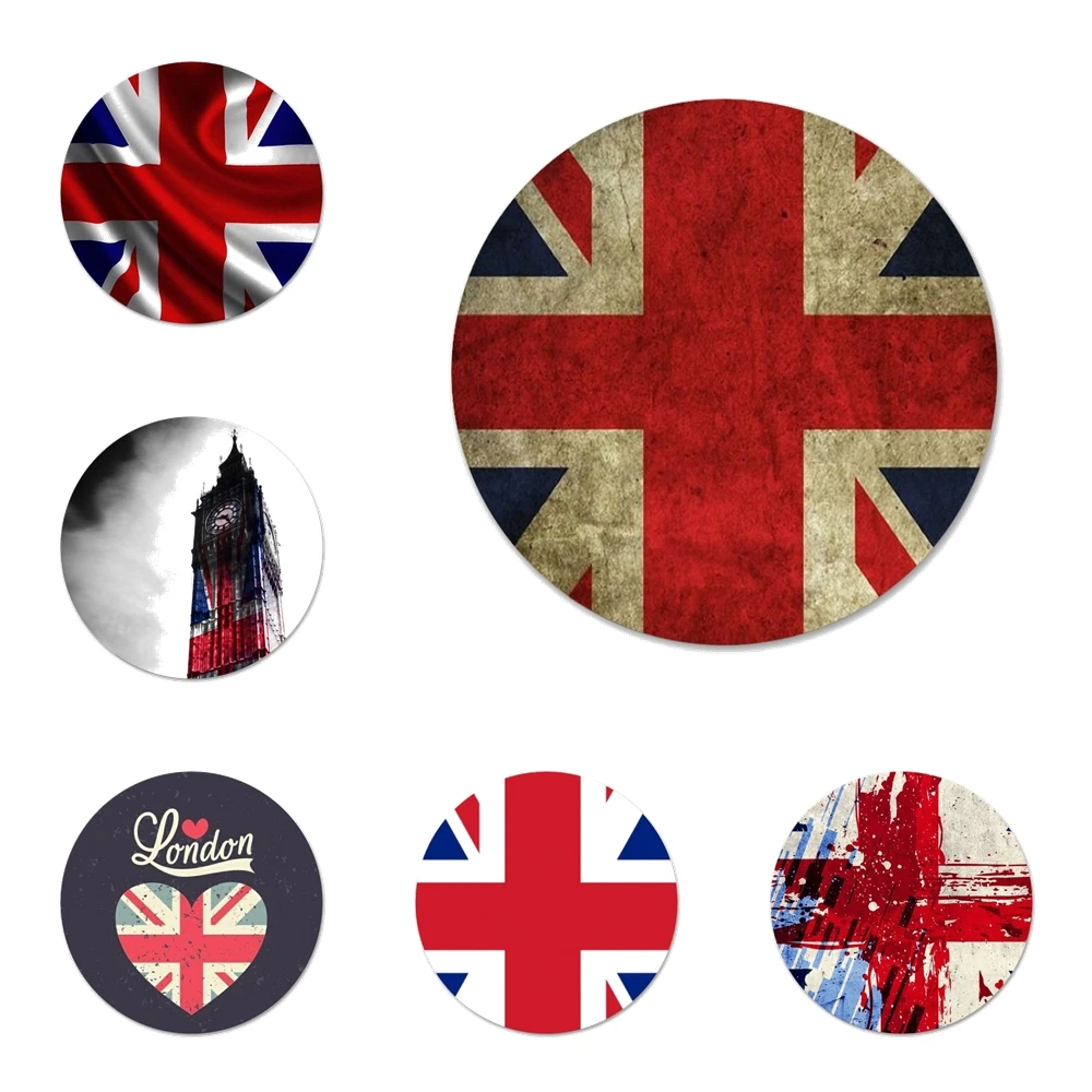 Флаг Великобритании Лондон значок брошь заколка аксессуары для одежды рюкзак