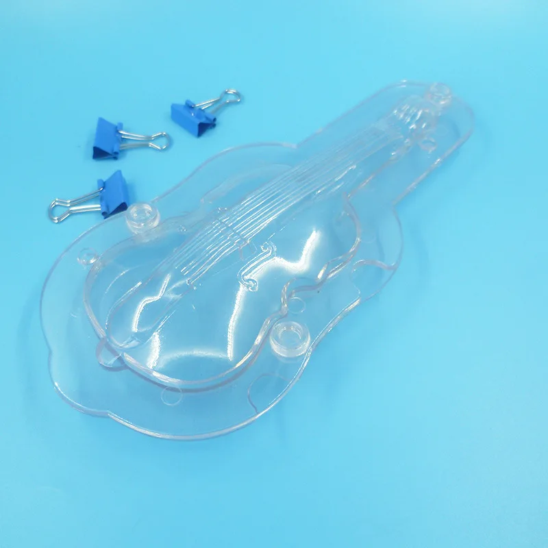 Горячая Распродажа DIY 3D гитара Пластиковая форма для шоколада выпечки