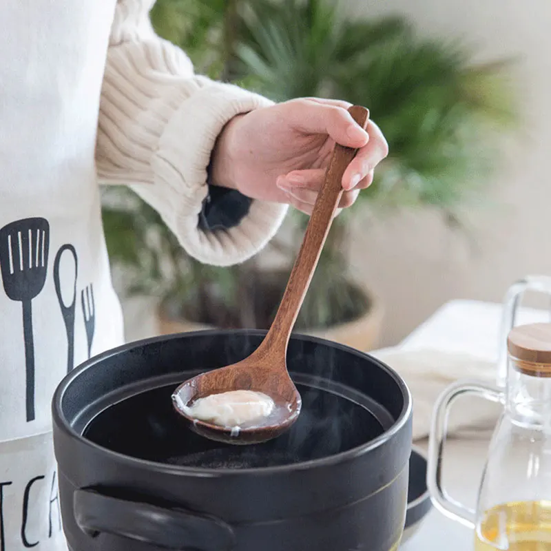 4 шт./7 шт. столовая ложка из Натурального Тикового Дерева с утечкой Специальная