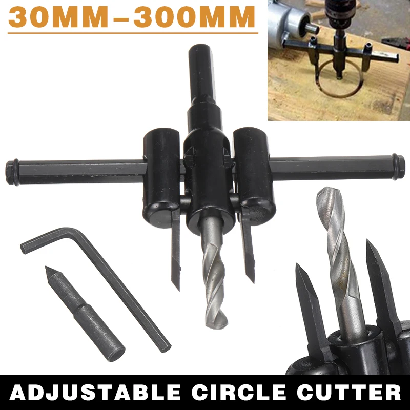 30 300 мм набор регулируемых круглых резцов с деревянным металлическим отверстием