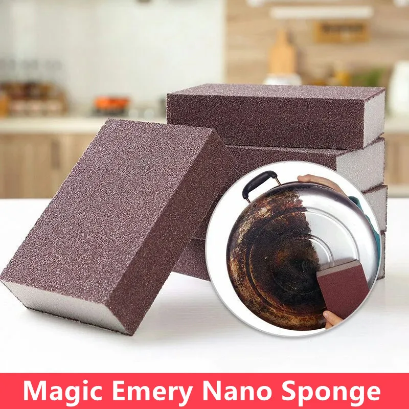 

2/4/6PCS Magic Emery Nano Sponge Rust Cleaning Brush Cotton Descaling Clean Rub Pot Kitchen Accessories Wholesale