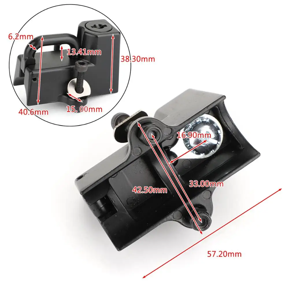 

Artudatech Motorcycle Motorbike Universal 22mm 25mm Helmet Lock Anti-theft Security 7/8" 1" For Yamaha Nmax 155