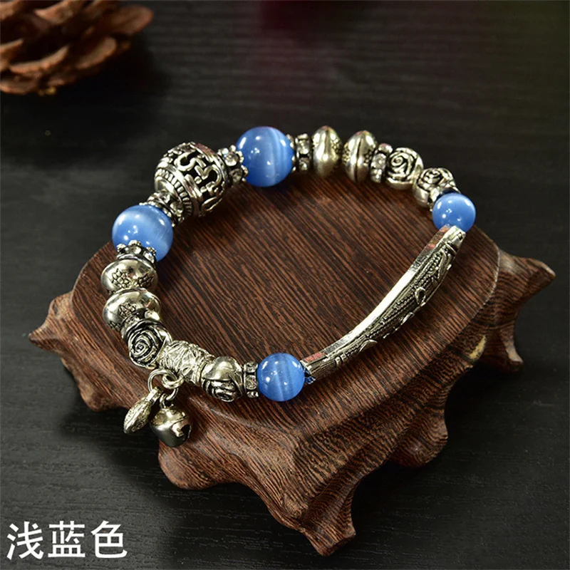 Браслеты в богемном стиле с имитацией сердолика кораллового кристалла бусины