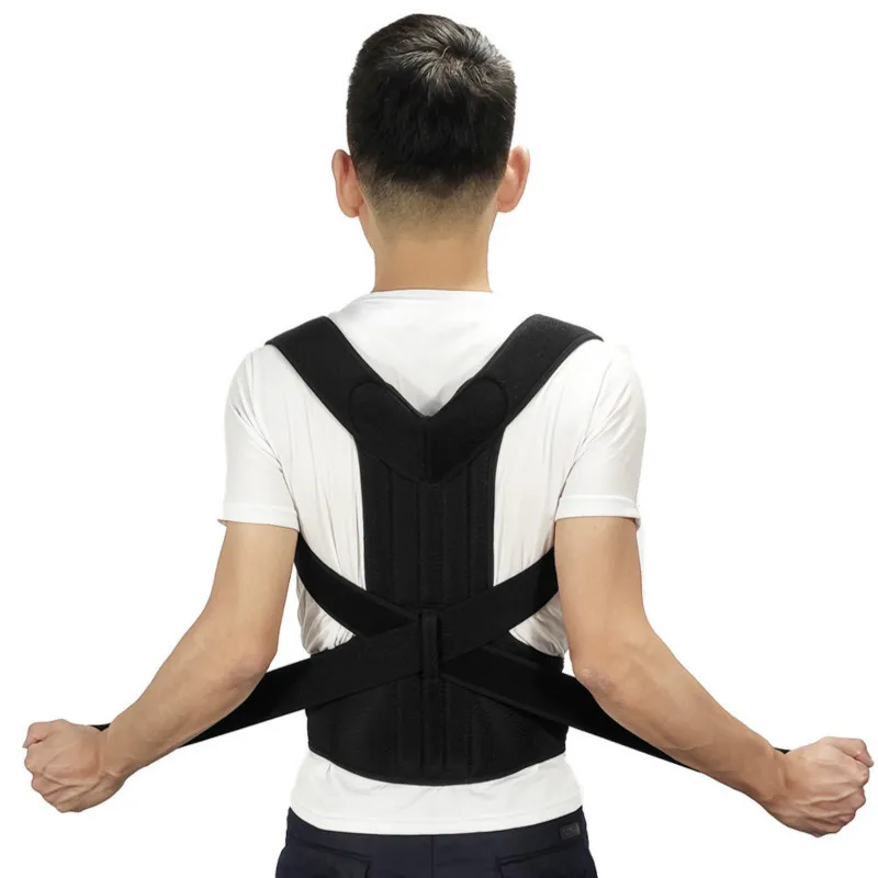 

Orthopedic Neoprene Back Straightener Back Support Brace Belt Medical Alloy Bar Posture Corrector Shoulder Spine Girdle Corset