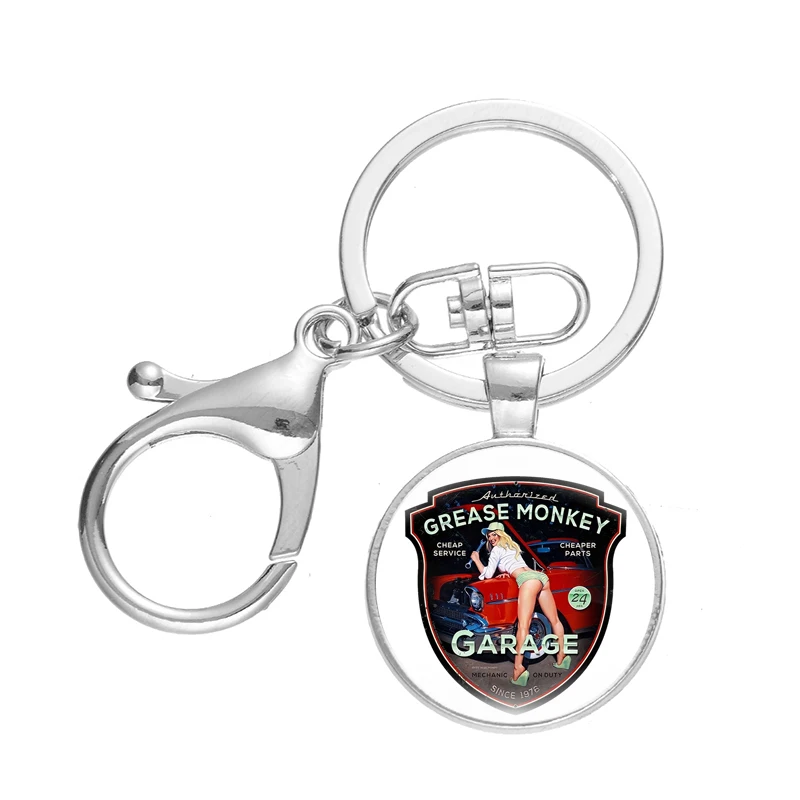 Модный привлекательный брелок для ключей девушек и мотоциклов RT66 металлический