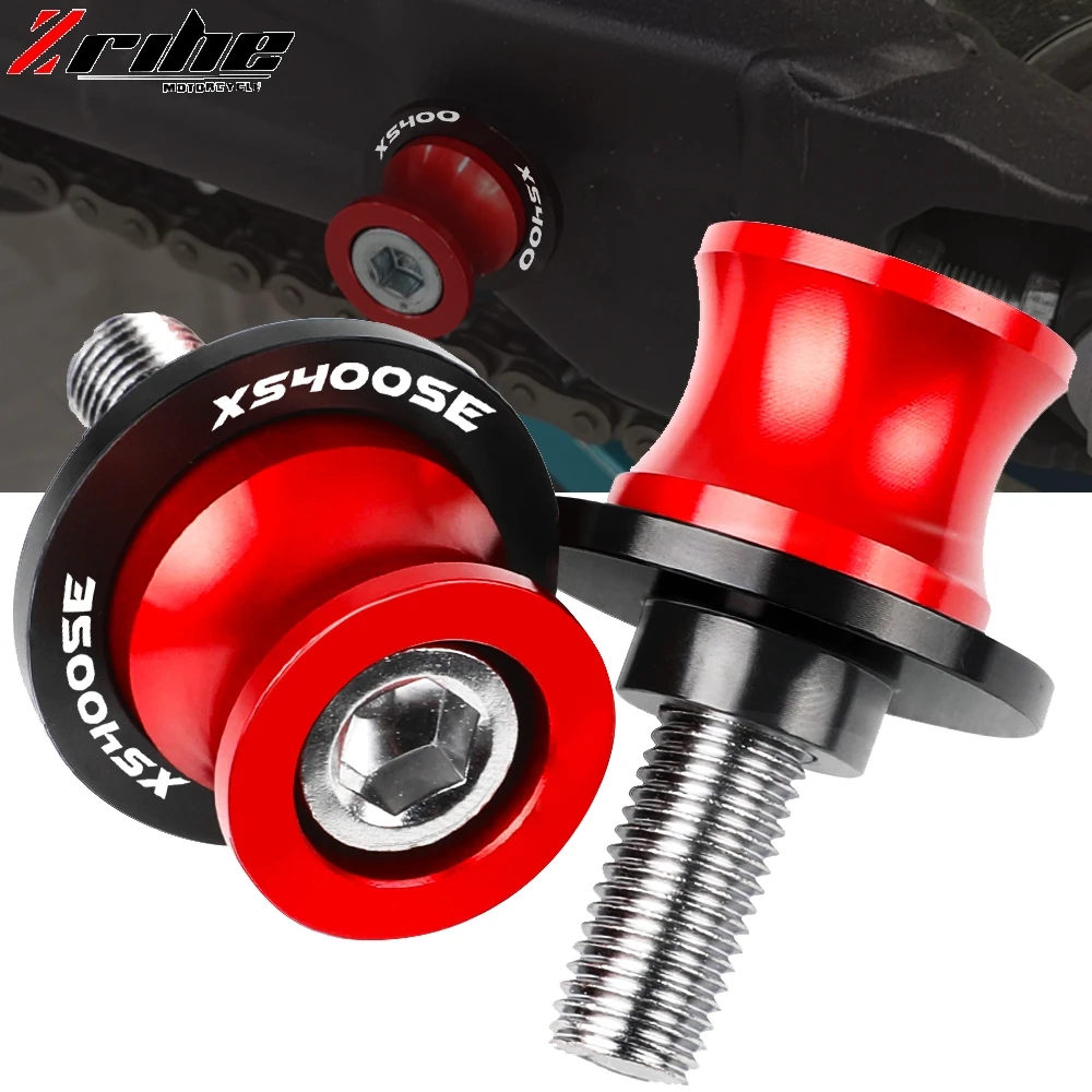 

For Yamaha XS400SE XS 400SE 1978-1982 1979 1980 1981 Motorcycle accessories CNC Swingarm Spools slider stand screws XS400SE logo