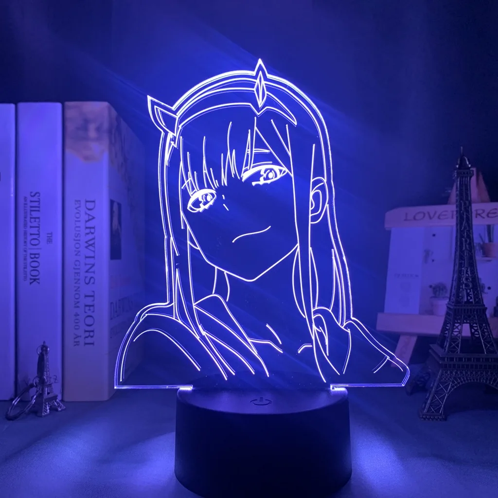 

Anime 3d Lamp Zero Two Figure Nightlight Kids Child Girls Bedroom Decor Light Manga Gift Night Light Lamp Darling In The Franxx